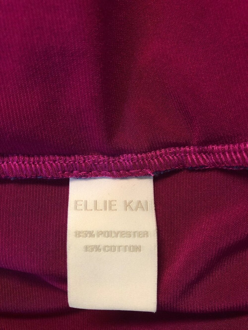 NWT Ellie Kai Emily Dress Fuchsia Sheath Dress With Navy Lace Overlay Size 10 - Picture 11 of 12